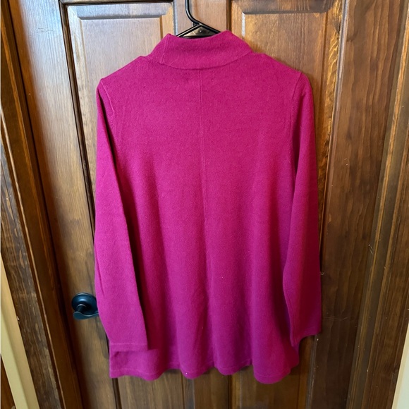 Lands End Cashmere Mock Neck Swing Tunic Sweater Size M - NWT - Picture 4 of 4